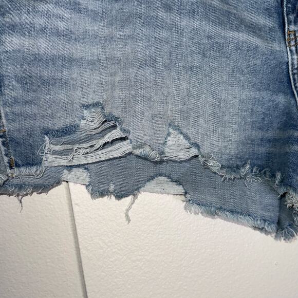 AERIE distressed elastic waist summer vacation spring break plus size shorts XXL - Picture 3 of 5
